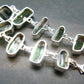 Watermelon Tourmaline Silver Bracelet From Brazil- 7" - 25.4 Grams