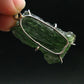 Moldavite Tektite Silver Pendant from Czech Republic - 1.6" - 5.68 Grams
