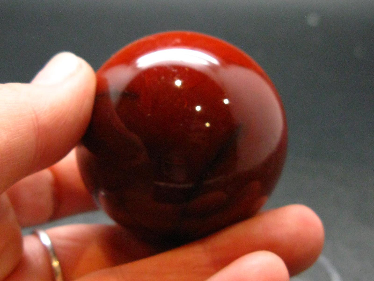 Carnelian Agate Sphere Ball From Madagascar - 1.5" - 116.83 Grams