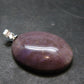 Purple Jade Silver Plated Pendant From Turkey - 1.3" - 6.23 Grams