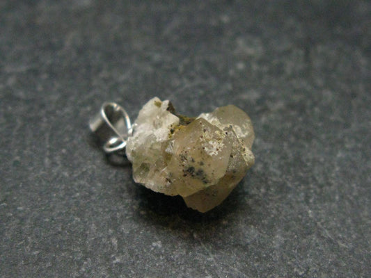Gem Phenakite Phenacite Crystal Silver Pendant from Colorado - 0.7" - 6.85 Carats