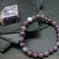 Lepidolite Genuine Bracelet ~ 7 Inches ~ 8mm Facetted Beads