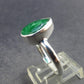Tsavorite Gem Green Garnet Sterling Silver Ring from Tanzania - 3.60 Grams - Size 9
