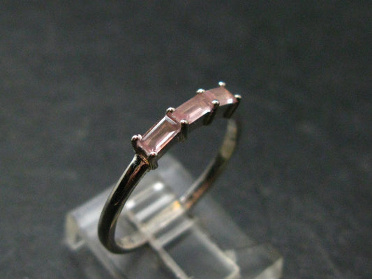 Natural Rose Quartz Ring from Brazil - 1.50 Grams - Size 8