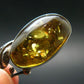 Natural Baltic Amber 925 Silver Pendant - 2.1"