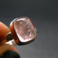Pink Beryl!! Amazing Natural Morganite Silver Ring From Brazil - Size 9 - 3.8 Grams