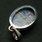 Rare Blue Scheelite Silver Pendant From Turkey - 1.3" - 7.37 Grams
