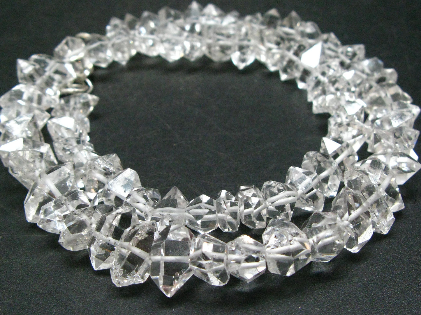 Herkimer Diamond Quartz Necklace From USA - 17"