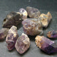 Lot Of 10 Rare Brandenberg Brandberg Amethyst Quartz Crystals From Namibia - 69.61 Grams