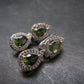 Moldavite Tektite Silver Earrings from Czech Republic - 4.87 Grams