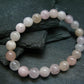 Morganite Genuine Bracelet ~ 7 Inches ~ 8mm Round Beads