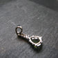 Moldavite Tektite Silver Pendant from Czech Republic - 0.9" - 1.22 Grams