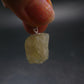 Amblygonite Silver Pendant from Brazil - 0.9" - 3.0 Grams