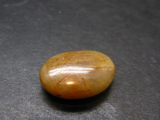 Tumbled Polished Gem Yellow Sapphire Corundum Crystal From Sri Lanka - 0.7" - 21.15 Carats