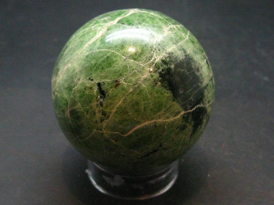 Gem Chrome Diopside Ball Sphere From Russia - 2.1"- 230.0 Grams