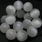 Selenite Genuine Bracelet ~ 7 Inches ~ 12mm Round Beads