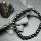 Elite Noble Shungite Genuine Bracelet ~ 7 Inches ~ 6mm Round Beads