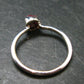 Bixbite Red Emerald Beryl Silver Ring From Utah USA - Size 8 - 1.86 Grams