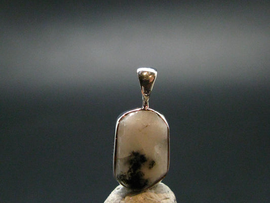 Phenakite Phenacite Crystal Silver Pendant From Russia - 0.7" - 1.27 Grams