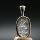 Gray Herderite Silver Pendant from Africa - 0.7" - 1.15 Grams