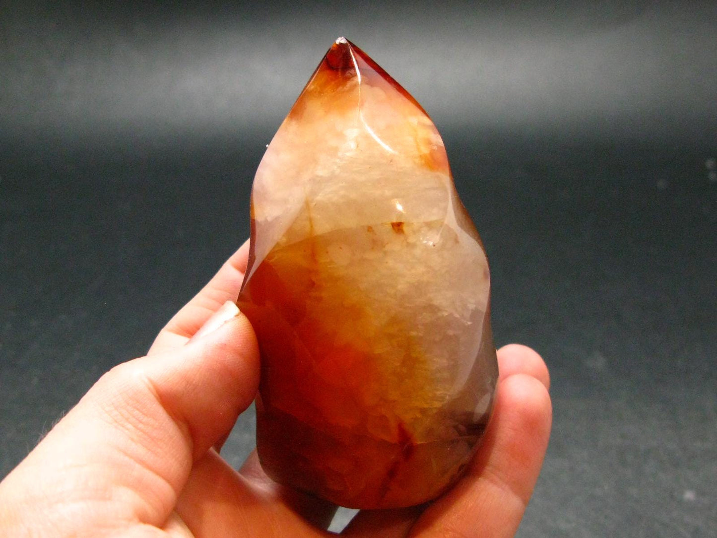 Carnelian Agate Obelisk From Madagascar - 3.1"