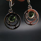 Moldavite Tektite Silver Earrings from Czech Republic - 4.29 Grams