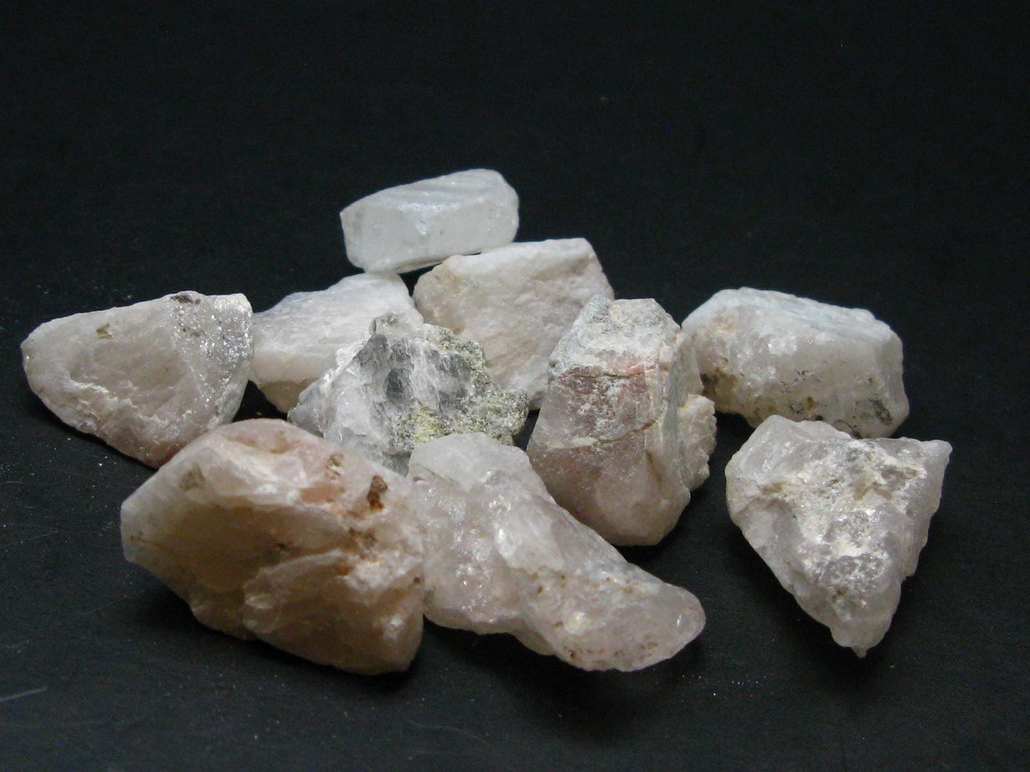 Lot of 10 Phenakite Phenacite Crystals From Brazil - 63.87 Grams