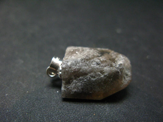 Topaz Crystal Pendant In Sterling Silver From Utah - 0.9" - 3.43 Grams
