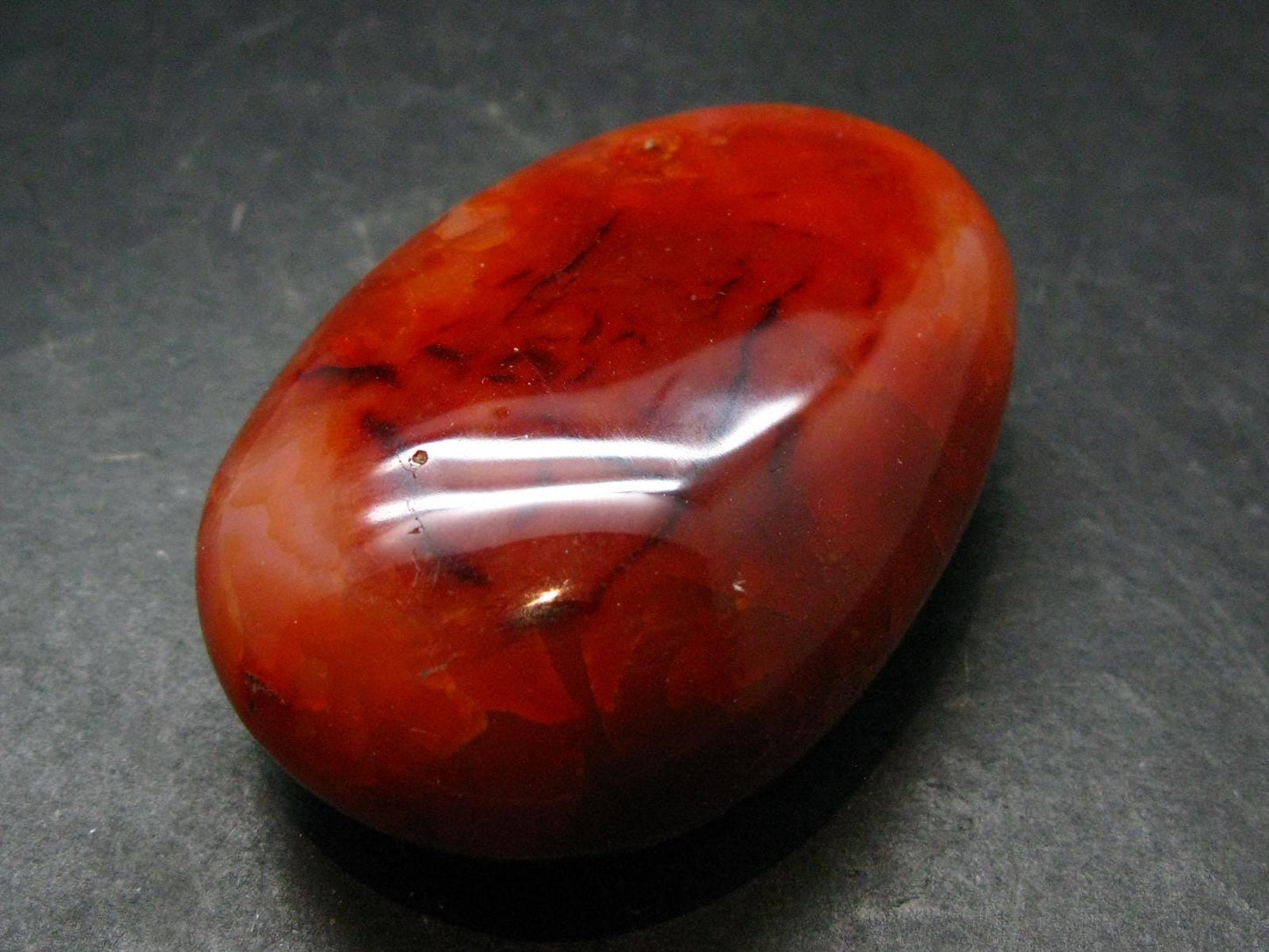 Carnelian Tumbled Stone From Madagascar - 2.7" - 122.69 Grams