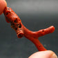 Rare Natural Red Coral From Italy - 1.8" - 2.03 Grams