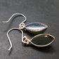 Blue Labradorite Silver Earrings From Madagascar - 2.30 Grams