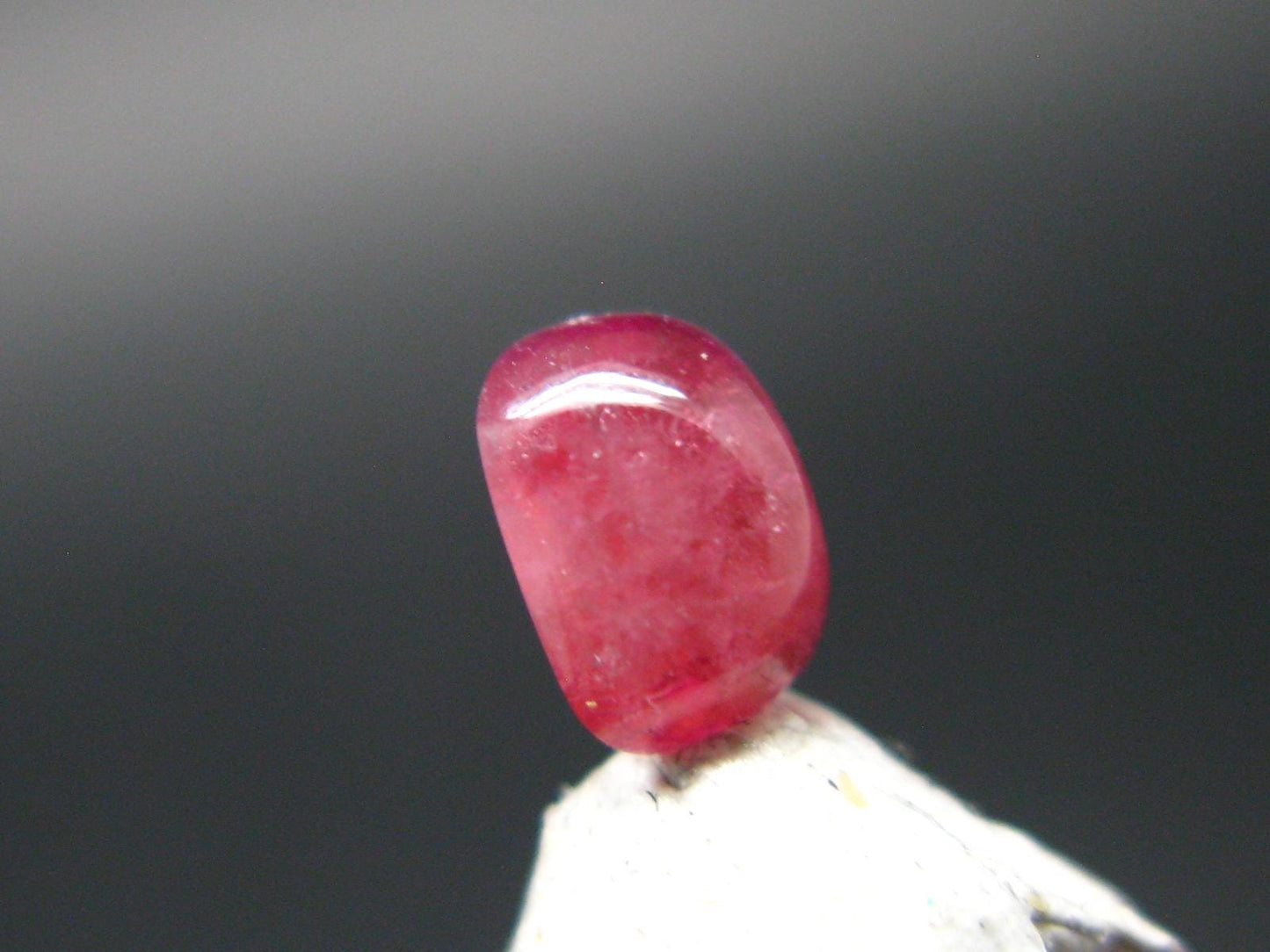 Rare Gem Bixbite Red Beryl Emerald Cabochon From Utah USA - 0.66 Carats - 5.9x4.5 mm