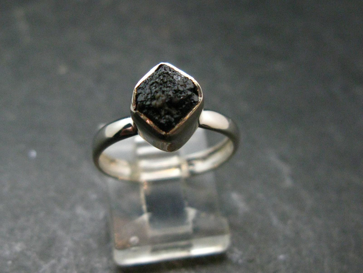 Terminated Brookite Crystal Silver Ring From Arkansas - Size 7 - 2.25 Grams