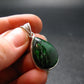 Extremely Rare Natural Maw Sit Sit Crystal Silver Pendant from Myanmar - 1.2" - 4.18 Grams