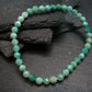 Emerald Genuine Bracelet ~ 7 Inches ~ 5mm Round Facetted Beads