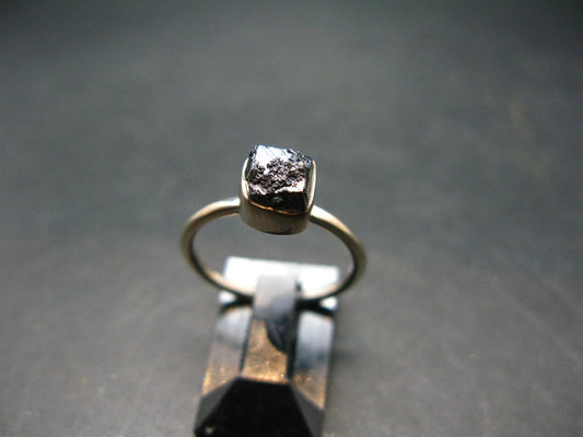 Terminated Brookite Crystal Silver Ring From Arkansas - Size 6 - 1.97 Grams