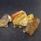 Set of 5 Tangerine Quartz Crystal Pendants From Brazil