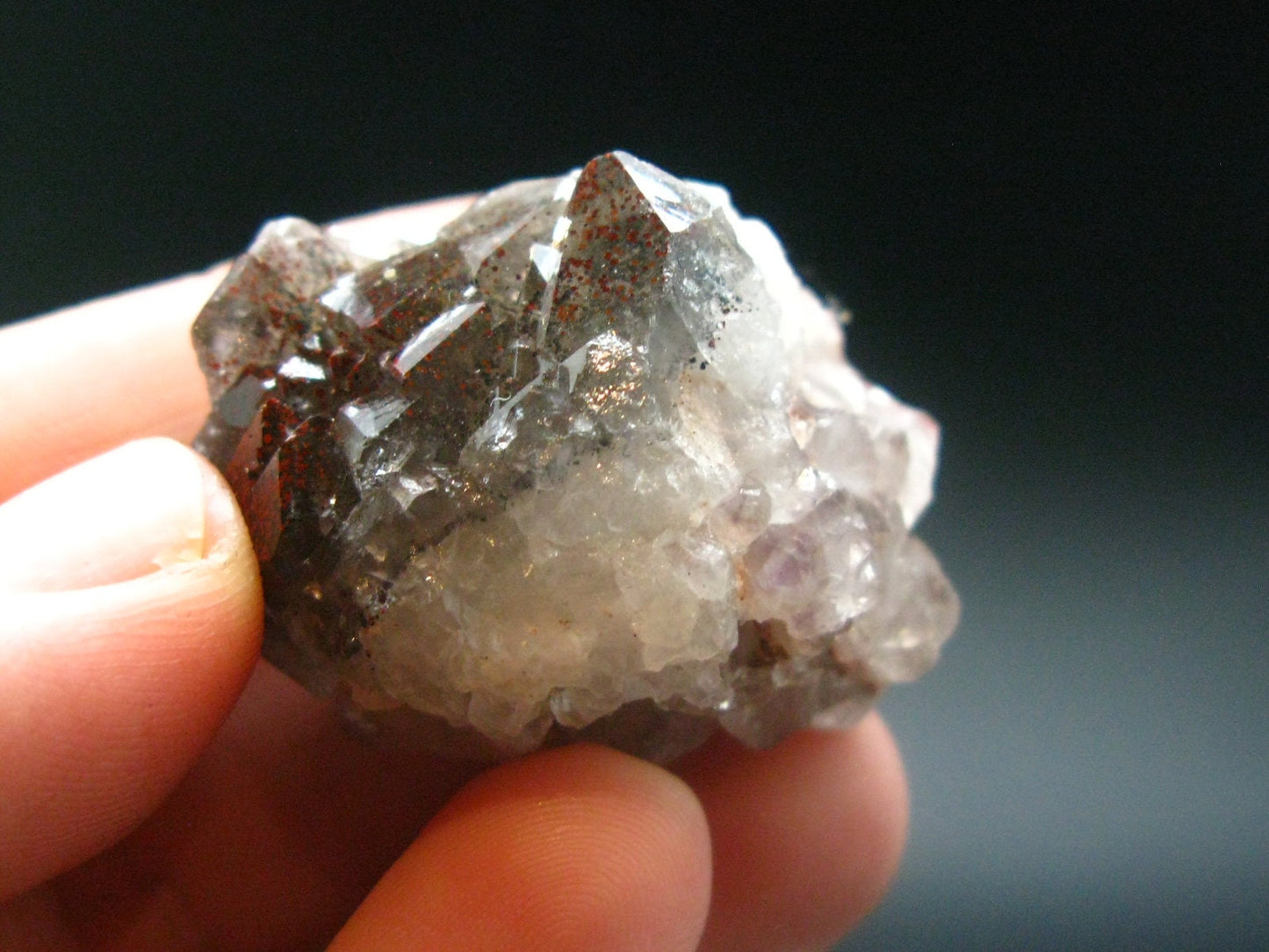 Rare Auralite Super 23 Large Cluster Amethyst From Canada - 1.4" - 21.18 Grams