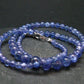 Gem Tanzanite Zoisite Necklace Beads From Tanzania - 20" - 25.11 Grams