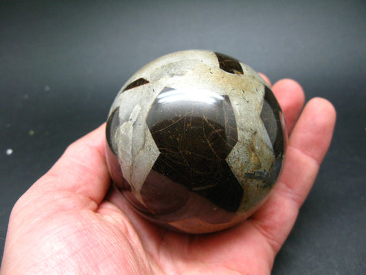 Rare Staurolite crystal in matrix Sphere Ball from Russia - 2.7"