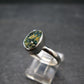Blue Lazulite Silver Ring From Pakistan - Size 8 - 2.54 Grams