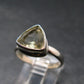 Libyan Desert Glass Tektite Sterling Silver Ring from Libya - Size 7 - 3.01 Grams