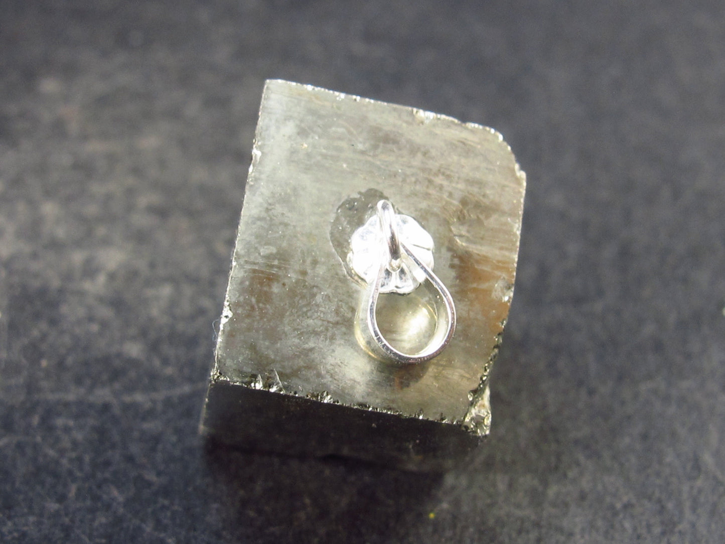 Perfect Pyrite Silver Pendant from Spain - 0.9" - 13.1 Grams
