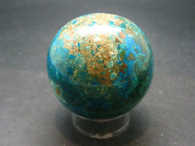 Chrysocola Chrysocolla Sphere From Peru - 2.0"