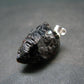 Gem Spessartine Spessartitne Garnet Pendant in SS From Brazil - 1.0" - 5.57 Grams