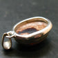 Fire Opal Sterling Silver Pendant From Mexico - 1.2" - 6.45 Grams