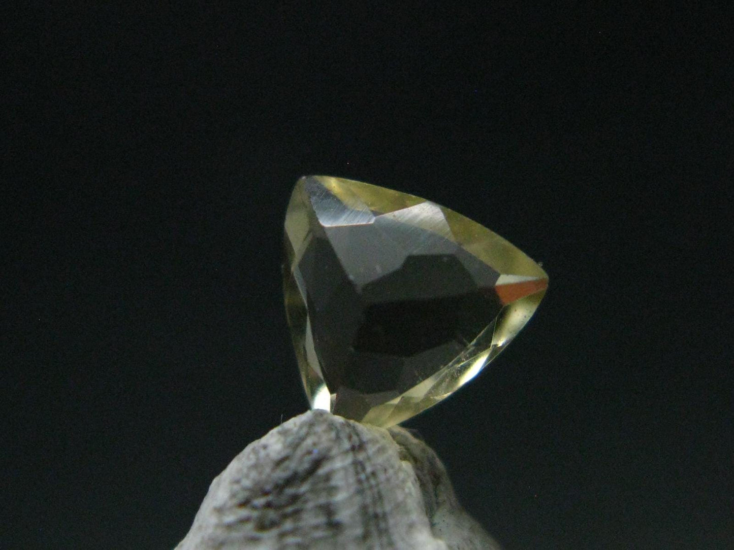 Golden Facetted Herderite Cut Gem From Brazil - 0.67 Carats