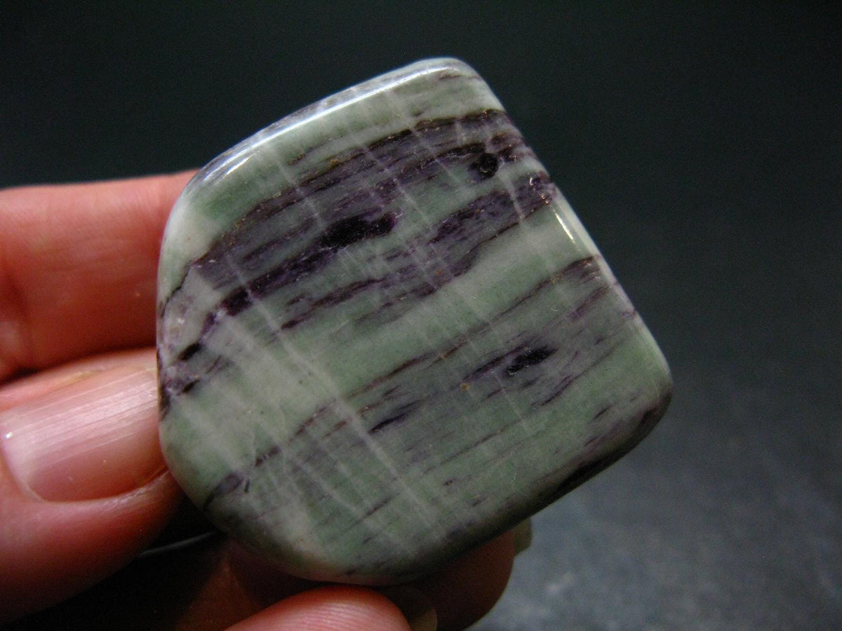 Very Rare Kammererite Chrome Clinochlore Tumbled Stone from Turkey - 1.4" - 21.45 Grams