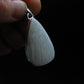 Scolecite Silver Plated Pendant From India - 1.6" - 6.56 Grams