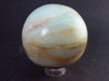 Gem Quality Blue Opal Sphere from Peru - 1.8" - 97.8 Grams